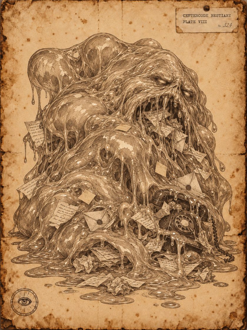 Plate VIII: sketch of The Blob of Bloating Feedback